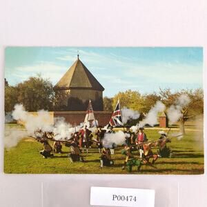 The Colonial Williamsburg Militia Virginia 1960s Postcard VA PC